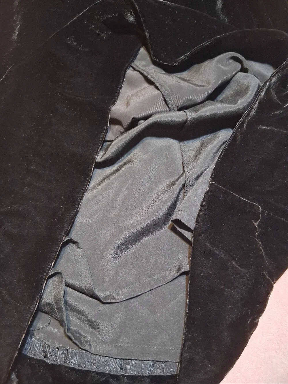 J.Crew Luxe Velvet Elastic Waist Pull-On  Knee-Length Skirt Black Small Office
